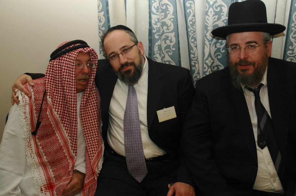 Haj Ibrahim Abuelhawa, Rabbi Zion Cohen, and Rabbi Avraham Ari Smadja