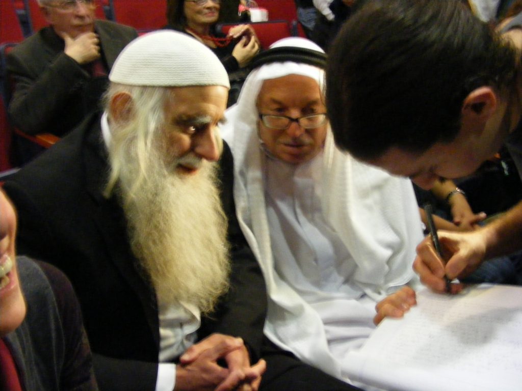 Rabbi Menachem Froman and Ibrahim Abuelhawa, the leading Jewish and Muslim peacemakers